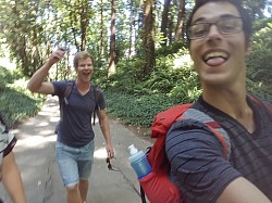 Travels with German and Swiss friends in Portland, Oregon