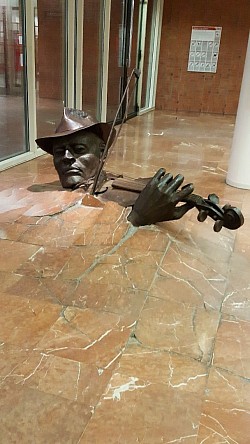 Violinist Playing Underground in in Amsterdam